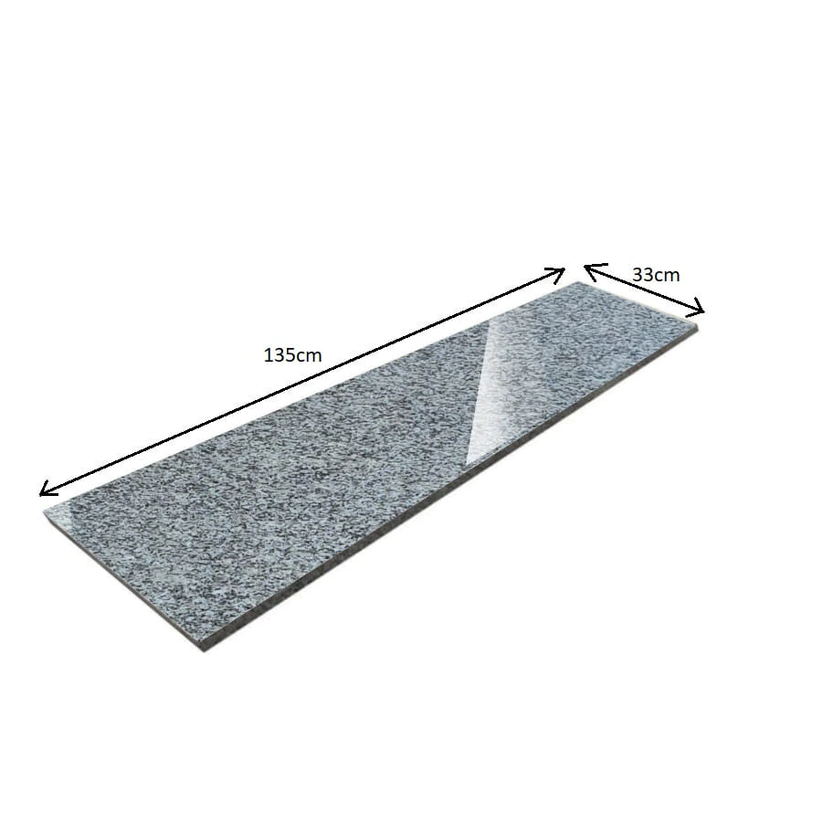 Parapet granitowy G602 Bianco Sardo - 135x33x2