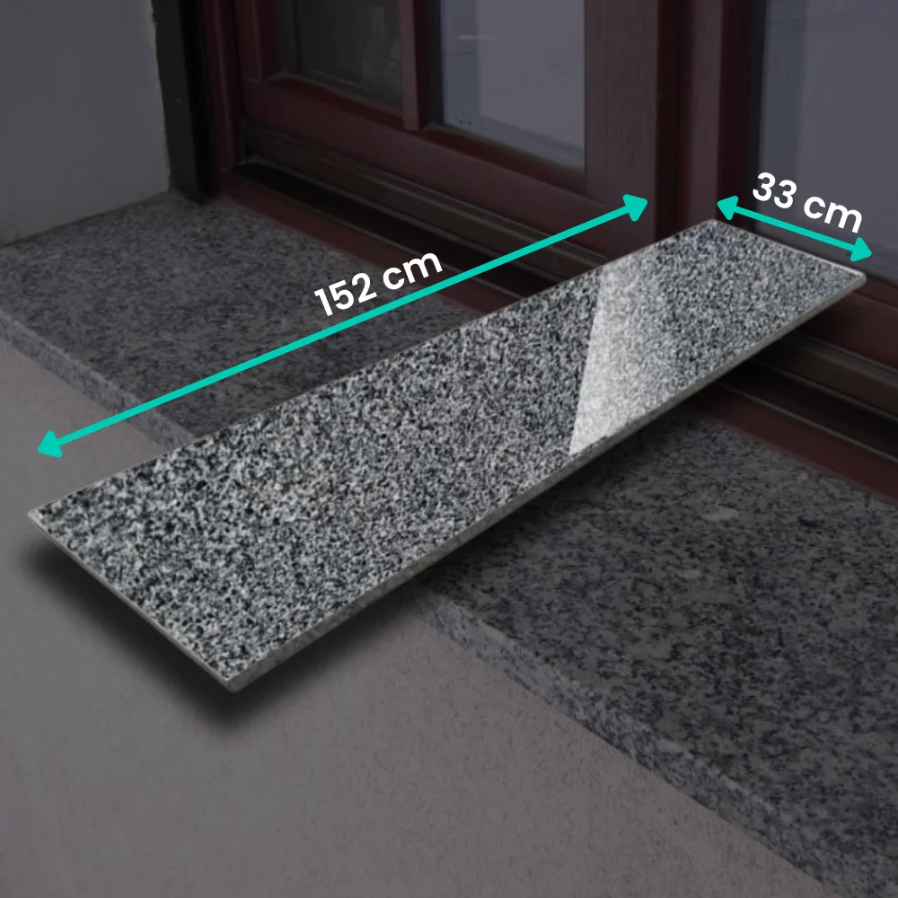 Parapet granitowy G654 Graphite - 152x33x2