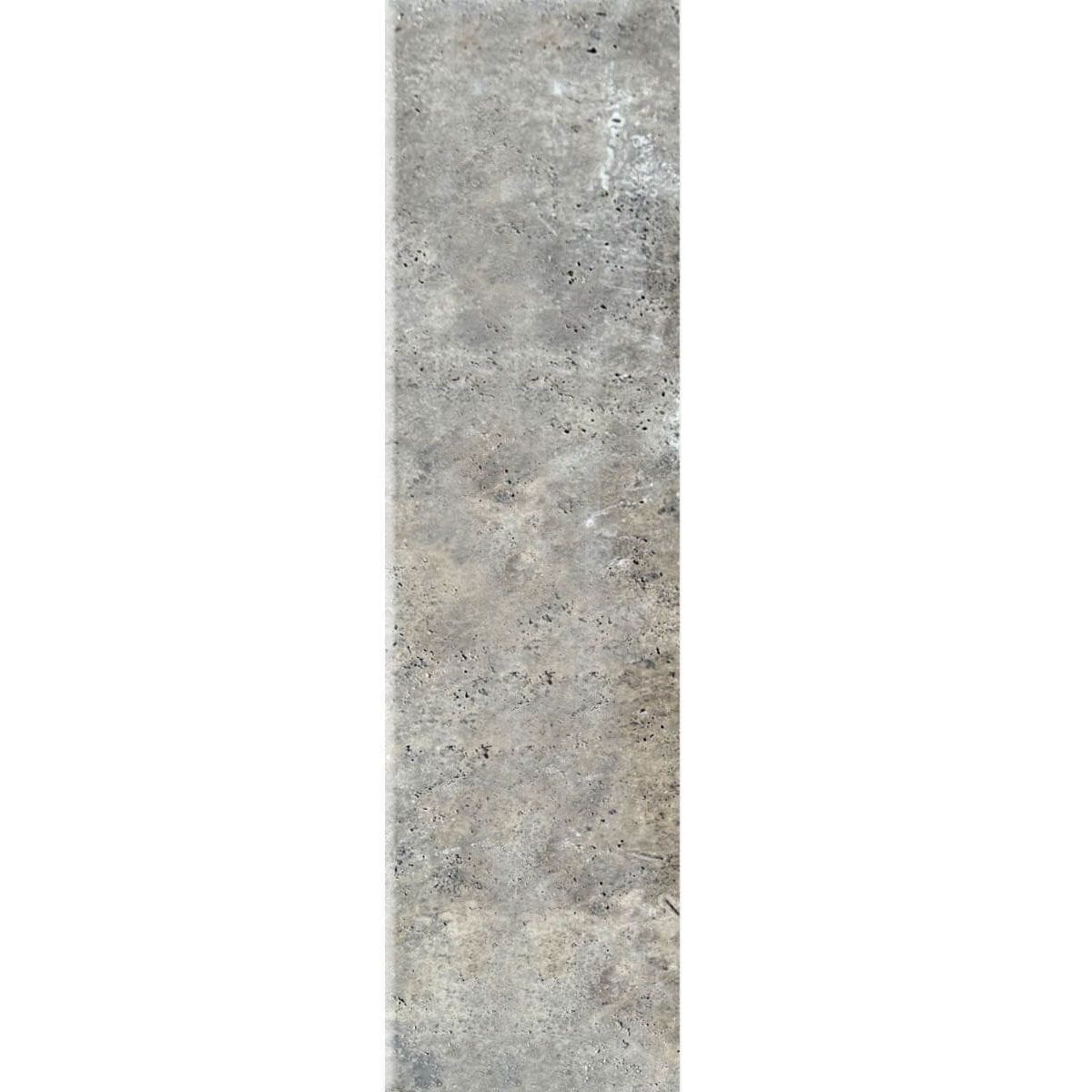 Stopnica trawertynowa Ash Argent bullnose - 135x40,6x3