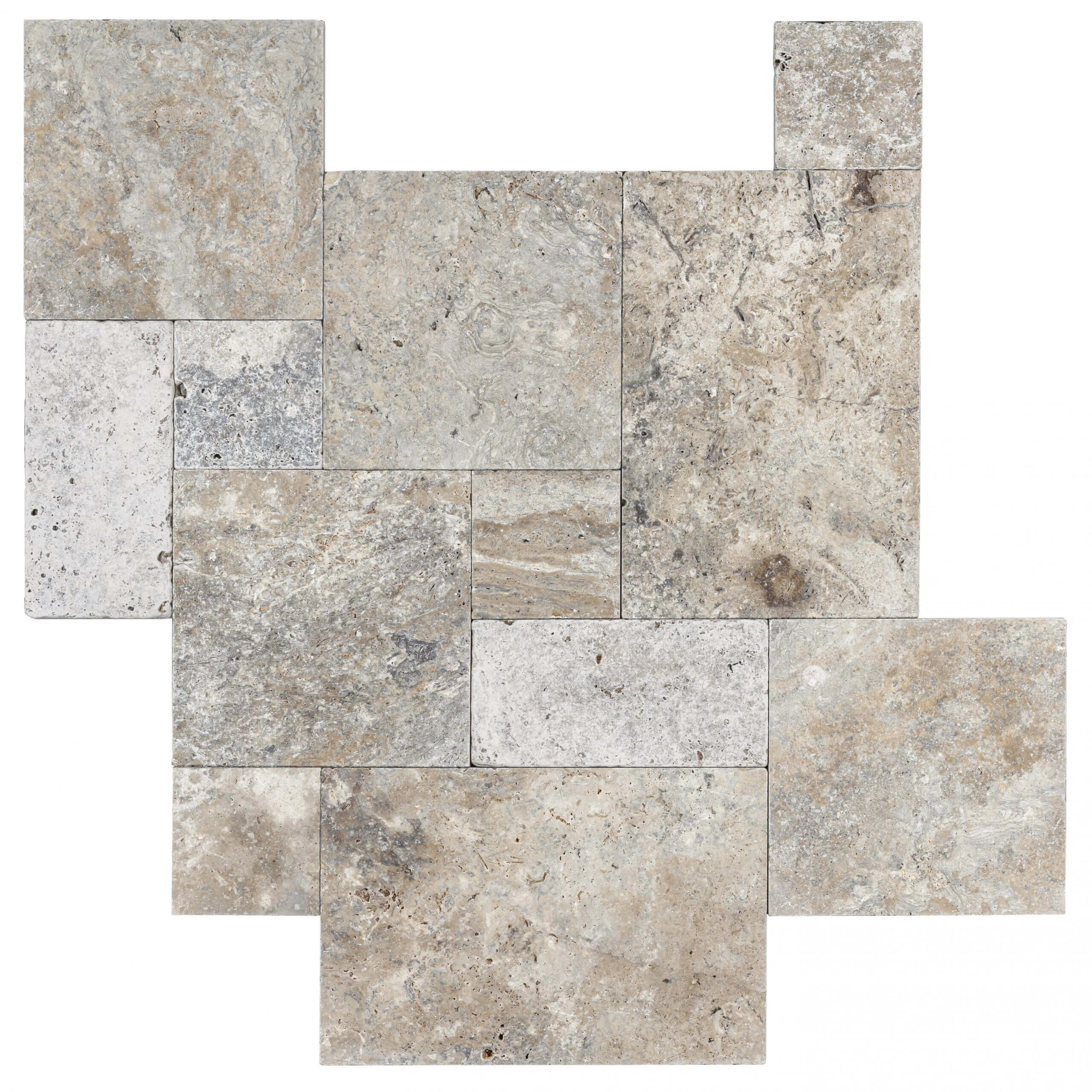 Komplet rzymski trawertynowy Silver Latte