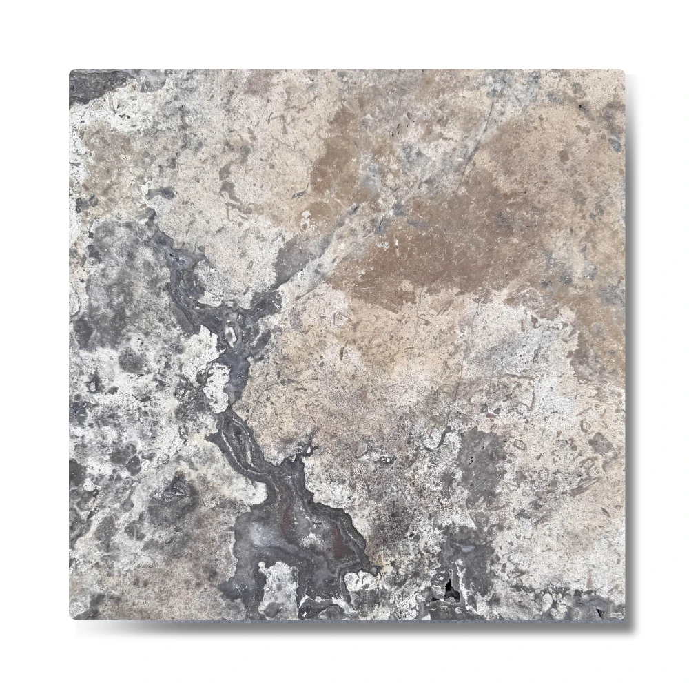 Płytka trawertynowa Silver Latte - 61x61x3