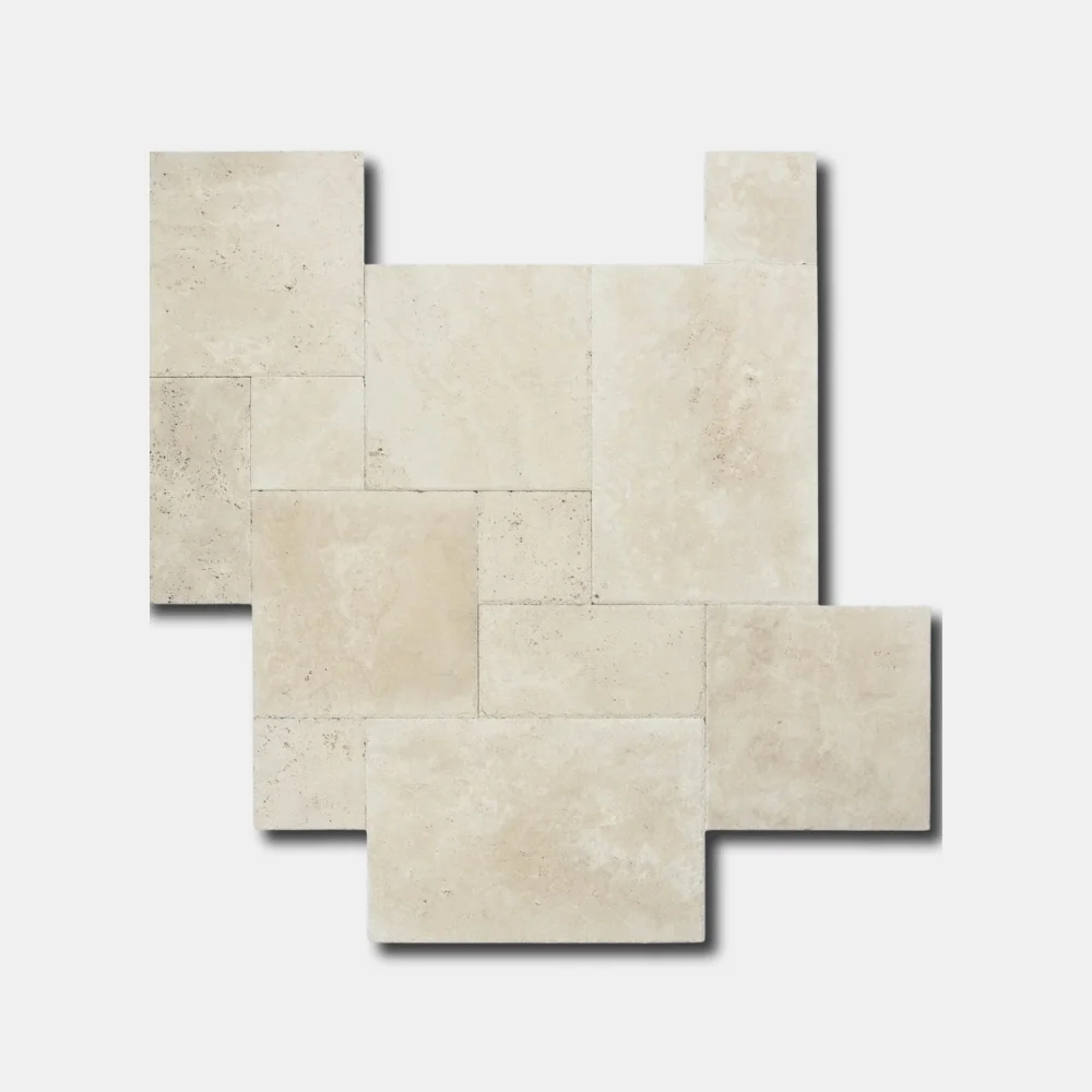 Komplet rzymski trawertynowy Light French Pattern