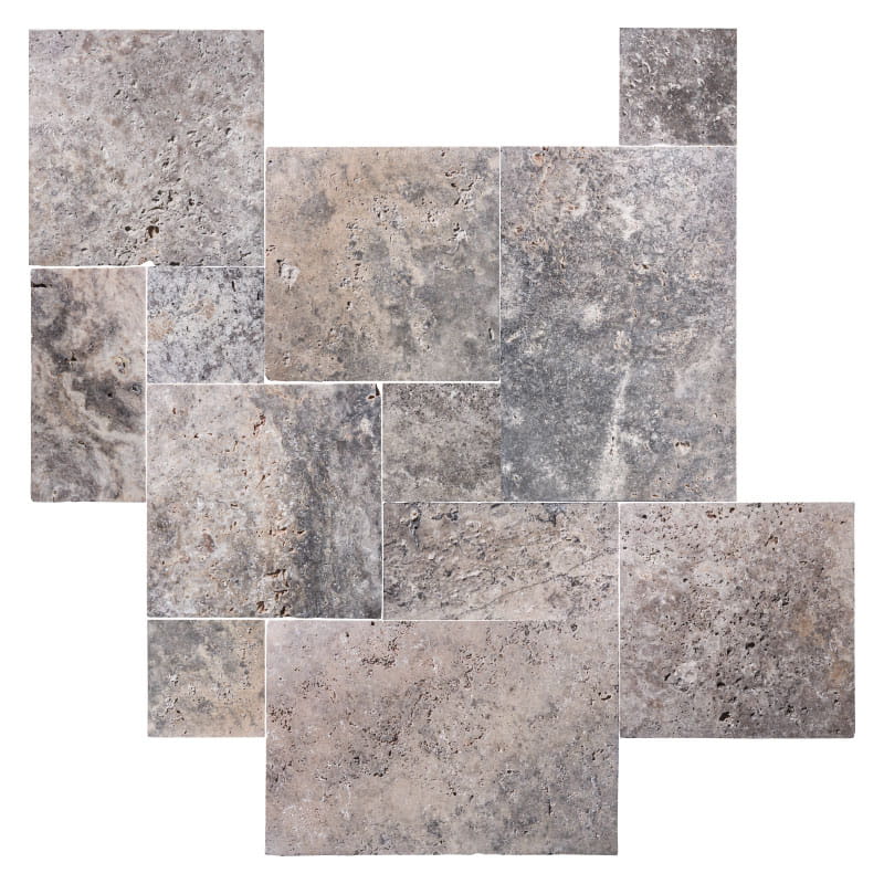 Komplet rzymski trawertynowy Ash Argent