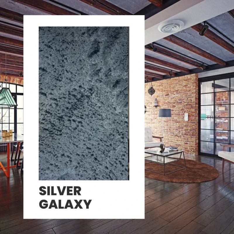 Próbka fornir kamienny Silver Galaxy