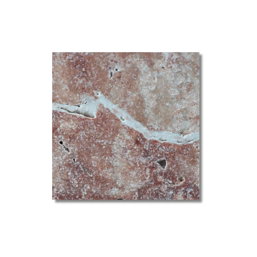 Płytka trawertynowa Pink Old Tumbled - 10x10×1