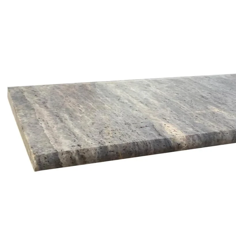 Stopnica trawertynowa Ash Argent Mix Bullnose 135x33x3