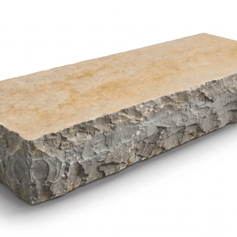 Blok schodowy wapienny Tandur Yellow Limestone 100×35×15